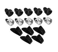 AKOOSY Guitar Fingerpicks Metal Thumb Picks for Acoustic Guitar Stainless Steel and Cellophane Finger Guards for Musicians