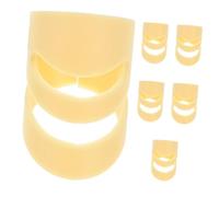 AKOOSY Guitar Picks Finger Picks Fingertip Protectors Plastic 2 Sets 3pcs/Set Size L Finger-Fitting Comfort Under the Nail for Guitar Bass Mandolin Ukulele
