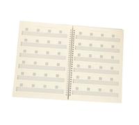 AKOOSY Guitar Score Book A4 Portable Six-string Sheet Music Notebook with Chord Boxes for Beginners and Guitar Players Music Practice Journal