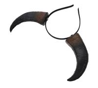 AKOOSY Halloween Demon Horn Headband Movable Bull Horns Hair Hoop Accessory for Carnival Cosplay Parties Comfortable and Devil Headpiece for All Ages