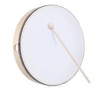 AKOOSY Hand Drum with Drumstick Wooden Frame Percussion Instrument for Adults and Clear Sound Portable Handheld Drum for Music Lessons Parties Singing and Outdoor Performances