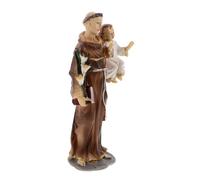 AKOOSY Hand-painted Catholic Jesus Statue with Figurine Versatile Christian Decoration for Home Church Car Dashboard Baptism and Communion Symbol of Faith and Devotion