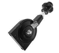 AKOOSY Hand Throttle Controller Push-Pull Control Lever Short Level Manual Control Excavator Throttle Lever Assembly Black Metal