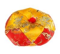 AKOOSY Handcrafted Tibetan Singing Bowl Cushion Embroidered Prayer Bowl Pad Soft Cotton Cushion for Buddhist Sound Meditation and Yoga Use