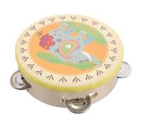 AKOOSY Handheld Tambourine Drum Hand Percussion Musical Instrument for Rhythm Development Montessori Classroom Group Activities