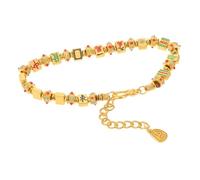 AKOOSY Handmade Chinese Mahjong Bracelet Adjustable Beaded Wristlet for Women Traditional Feng Shui Luck Charm Decorative Wrist Rope Prosperity and Style