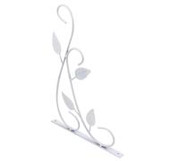 AKOOSY Heavy Duty White Wall-Mounted Garden Hook for Hanging Flower Pots Bird Feeders Wind Chimes and Decorative Baskets European Style Iron Hanging Rack for Indoor and Outdoor Use