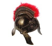 AKOOSY Helmet with Roman Soldier Helmet for Men Ancient Roman Cosplay Prop for Halloween Carnival Photography and Costume Parties