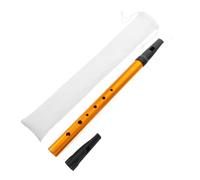 AKOOSY Irish Tin Whistle for Beginners Key Whistle Vertical Flute Instrument Recorder Mouthpiece and Cloth Bag for Learning Irish Music Instrument Key of D Brass Material