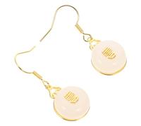 AKOOSY Jade Earrings for Women Vintage Court Style Lightweight Jade Inlaid Dangle Earrings Elegant and Fashionable Jewelry for Girls for Everyday Wear