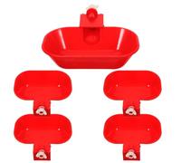 AKOOSY Large Automatic Chicken Waterer Cups 5Pcs Spillproof Poultry Drinkers with Heavy-Duty Build for Hens Ducks Geese and Rabbits Suitable for Commercial and Home Use