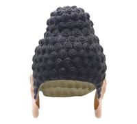 AKOOSY Latex Buddha Headgear for Halloween Party Photo Props Realistic Cosplay Costume Accessory Durable Breathable Full Head Cover for Masquerade Dance Festival Outfits