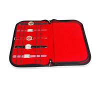 AKOOSY Leather 20 Slot Watch Display Holder for Watches Red Elegant