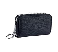 AKOOSY Leather Key Organizer Pouch Multi Functional Key Holder for Car Keys Keychain Organizer for Multiple Keys Durable Soft Leather with Buckle Family