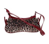 AKOOSY Leopard Print Shoulder Bag for Women Lightweight Crescent Tote with Smart Interior Organization for Casual Work and Formal Occasions