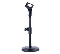 AKOOSY Lift Microphone Stand Adjustable Desktop Stand for Meeting Singing Metal Base Microphone Fixing Frame for Speech Live Broadcast