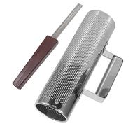 AKOOSY Metal Guiro Musical Percussion Instrument with Scraper for Toddlers, 4x12 Inch Metal Guiro Shaker Educational Music Toy for Boys and Girls Early Learning