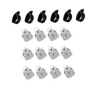 AKOOSY Metal Guitar Thumb and Finger Picks Set Comfortable Curved Design for Ukulele and Acoustic Guitar Players Black Thumb Picks for Enhanced Sound and Easy Maintenance