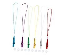 AKOOSY Metal Kazoo with Lanyard Color Kazoos and Replacement Flutes for Adults Musical Instrument Accompaniment for Guitar Ukulele and Party Performance