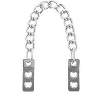 AKOOSY Metal Security Door Chain with Anti-Theft Feature, Silver Simple and Delicate Hanging Chain Made of Sturdy Metal for Front Door or Cabinet Use