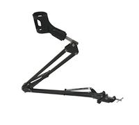 AKOOSY Microphone 1500G Table Suspension Stand Mic Desktop Boom Adjustable and Bracket Iron Base, Double-Braced Arms, Folding Design Load Bearing for Studio and Gaming