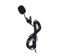 AKOOSY Mini Clip Microphone for Phone Computer Portable Lavalier Mic Easy Plug and Play for Interviews Lectures Video Conferences Black