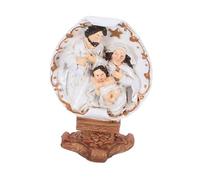 AKOOSY Mini Jesus Baptism Statue Resin Figurine for Christmas Table Decor Religious Nativity Sculpture Space Saving Catholic Home Decoration Thoughtful Holiday Faith Gift