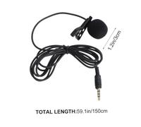 AKOOSY Mini Metal Lavalier Condenser Clip Mic for Mobile Phones Cameras and Laptops Black Hand Design with Rotary Clip for Video Meetings Recordings and Chatting