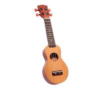 AKOOSY Mini Pocket Ukelele with Sound Hole, Spruce Top and Sapele Fretboard, 4-string Travel Hawaiian Soprano Ukulele for Beginners and Travelers