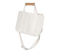 AKOOSY Mom Bag Stylish Multifunctional Canvas Tote for Moms Organized Storage for Essentials Chic and Durable Design for Everyday Use and Travel