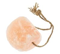 AKOOSY Natural Pink Salt Lick Block with Hanging Rope for Livestock Mineral Rich Salt Brick for Horses Cattle Deer and Sheep Smooth Surface Farm Animal Supply for Healthy Activity and