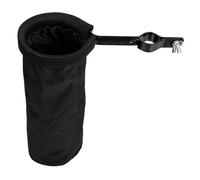 AKOOSY Oxford Cloth Drum Stick Holder Bucket, Portable Drumstick Storage Pouch Single Screw Lock, Black Drum Kit Mallet Bag for Jazz and Rock Drummers