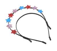 AKOOSY Patriotic Hair Accessories Sparkling Independence Day Headband Star Design for Festive Celebrations Comfortable Non- Fit for All Hair Types