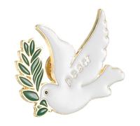 AKOOSY Peace Dove Brooch Pin Faith Symbol Lapel Pin for Women Shirt Shawl Decoration Baptism Religious Accessory Craftsmanship Finish