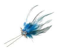AKOOSY Peacock Hair Pin Long Tassels for Women Elegant Blue Chinese Hair Chopsticks for Weddings and Parties