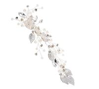 AKOOSY Pearl Hair Pins Wedding Accessory Featuring White Alloy and Plastic Materials, Lightweight and Comfortable Design for Brides and Bridesmaids at Wedding Parties, Offering a Unique