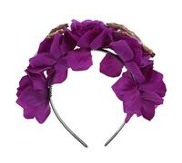 AKOOSY Performance Prop Accessories Gothic Headdress Cosplay Festival Headband Party up Dead Skull Hair Hoops Halloween Rose Headband Skeleton Hand Hairband Halloween Hair Hoop Purple