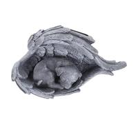 AKOOSY PET Memorial Grave Marker Statue with Solar Light Resin Dog Figurine