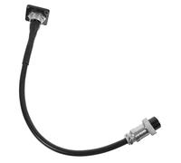 AKOOSY Pin Metal Conference Microphone Cable Xlr Male to Female Panel Mount Connector with Noise-reducing D-type Round Design for Professional Presentations and Panel Discussions