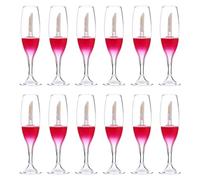 AKOOSY Plastic Empty Container 12pcs Lip Gloss Tube Wine Glass Shaped 8ml