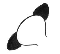 AKOOSY Plush Cat Ear Hairband for Washing Face Soft Spa Headband for Women Elastic Skincare Headband Keeps Hair Dry and Away Comfortable Facial Hairband for Spa Home and Makeup Use