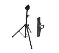 AKOOSY Portable 8-inch Double-sided Silent Drumming Pad with Angle Adjustable Metal Dumb Drum Stand and Lightweight Tripod Rack, Easy to Carry Practice Drum Pad for Beginners