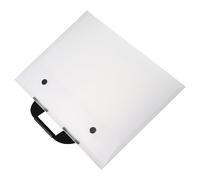 AKOOSY Portable A3 Art Portfolio Bag Large Poster Storage Folder White Button Design Handheld Artwork Organizer Suitable for Artists and Travel Use