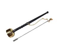 AKOOSY Portable and Practical Design with Comfortable Hold Buddhist Brass Yin Qing Hand Bell Musical Instrument for Temples and Office Meditation