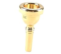AKOOSY Portable Gold Trumpet Mouthpiece Replacement Part Smooth Design Suitable for Students Intermediate and Professional Players Concerts Parties Gatherings
