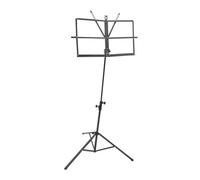 AKOOSY Portable Music Score Stand Height Lightweight Black Sheet Holder for Musical Instruments and Keyboard Stable Non-slip Design for Easy Carry and Storage