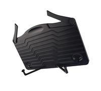 AKOOSY Portable Music Sheet Holder Stand Lightweight Abs Music Holder with Foldable Legs for Reading and Cooking Black Portable Book Stand
