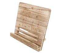 AKOOSY Portable Wooden Music Stand for Sheet Music and Cookbooks Desk Book Holder Vintage Design Natural Wood Desktop Rack Recipe Books and Documents