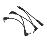 AKOOSY Practical Guitar Effect Wire Power Supply Cable with 5-way Daisy Chain Connector, Portable and Lightweight Pvc Power Cable for Musical Instruments and Live Performance Use