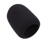 AKOOSY Practical Microphone Sponge Cover Black Windproof Cover for Enhanced Sound Quality Durable Mic Protective Accessory for Recording Studios Meetings and Home Use